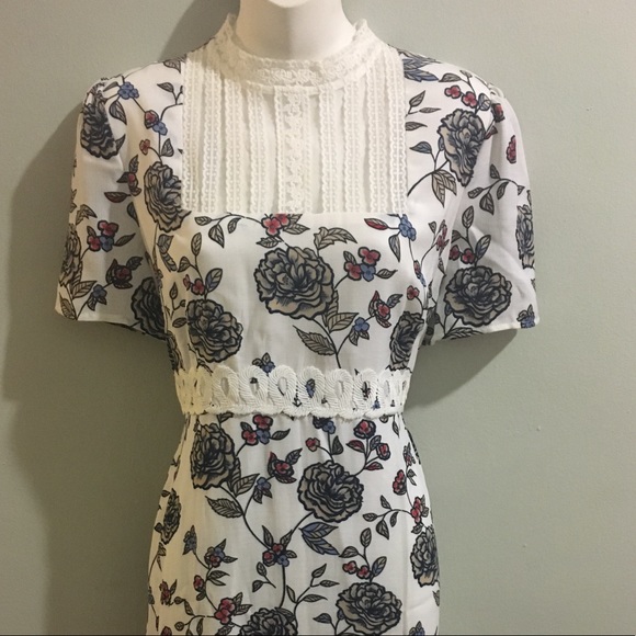 Black, White & Red Floral Dress - Item#23 - Picture 6 of 6